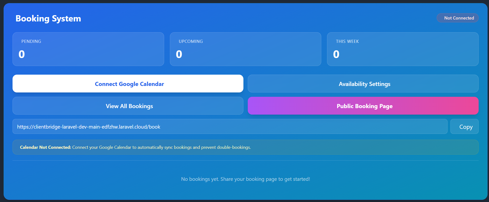 Desktop Admin Panel