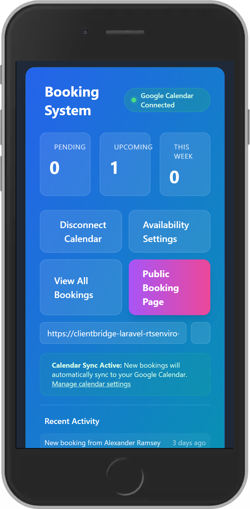 Booking System